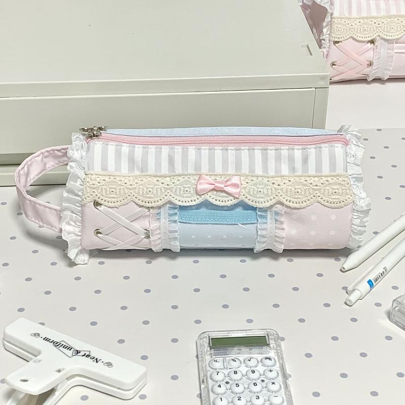 Ideal Stationery & Office Supply - Estuche de Lápices con Encaje, Gran
