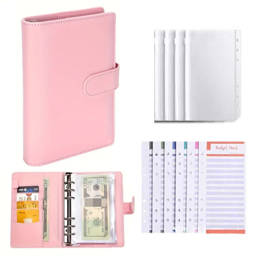 Planner Weekly Budget - Carpeta de presupuesto de cuero PU