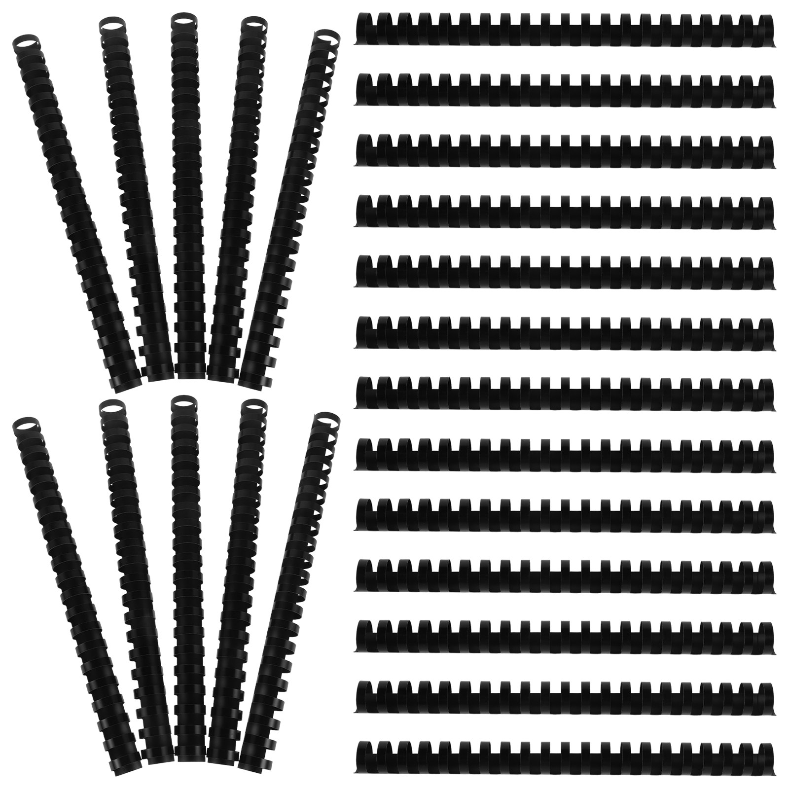 Binding Comb Plastic - 50 Anillos de Plástico para Encuadernación