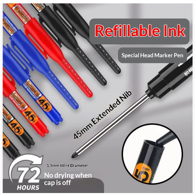 Whiteboard Marker Set - 12/2 Piezas Marcadores de Agujeros Profundos