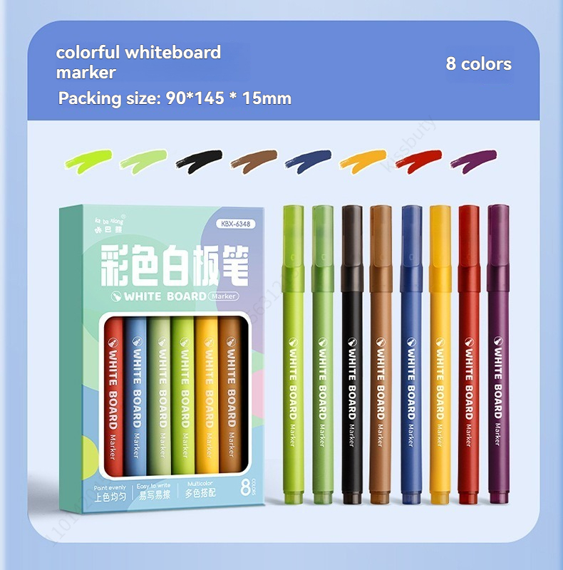 Whiteboard Marker Set - Juego de rotuladores para pizarra blanca,