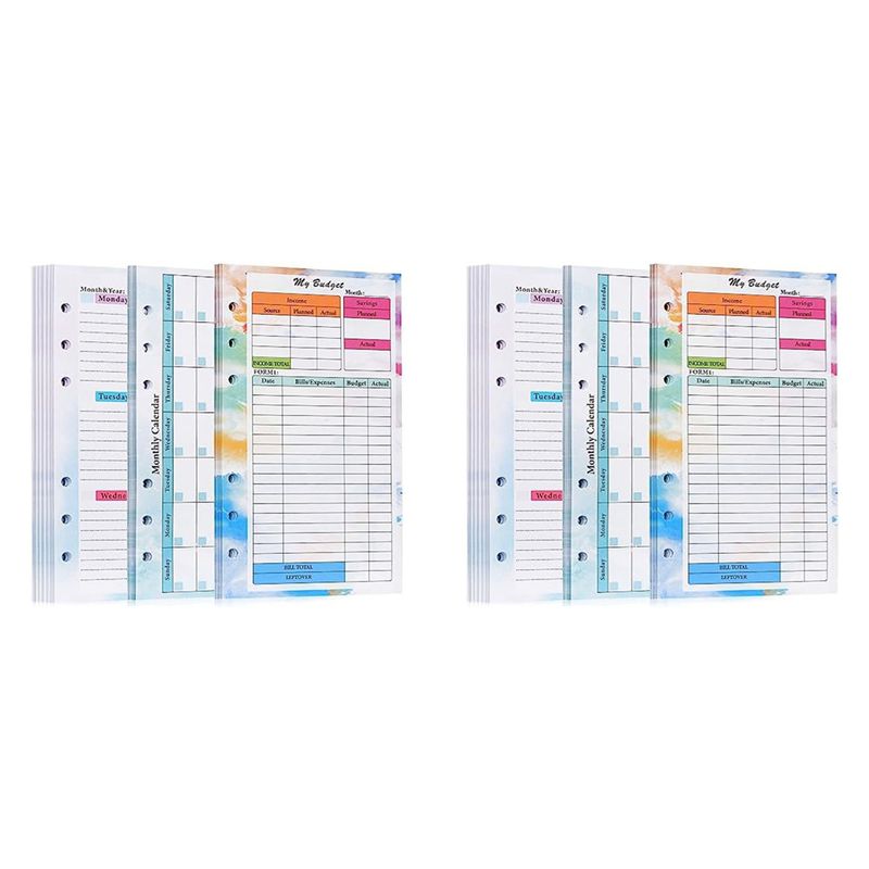 Planner Weekly Budget - N36R-2 Set A6 Recambio de Planificador
