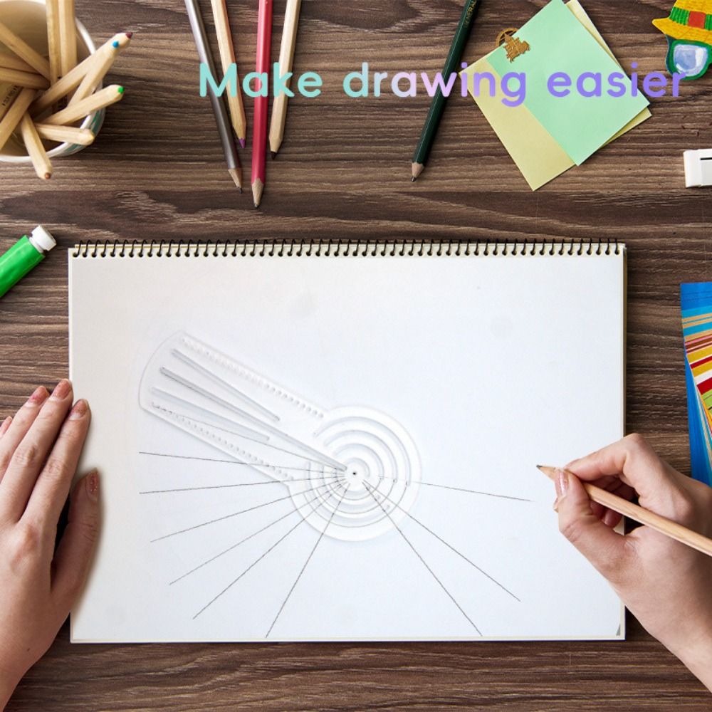 Plantilla de Dibujo de Mandala - Ruler Set Transparent reseña y precio