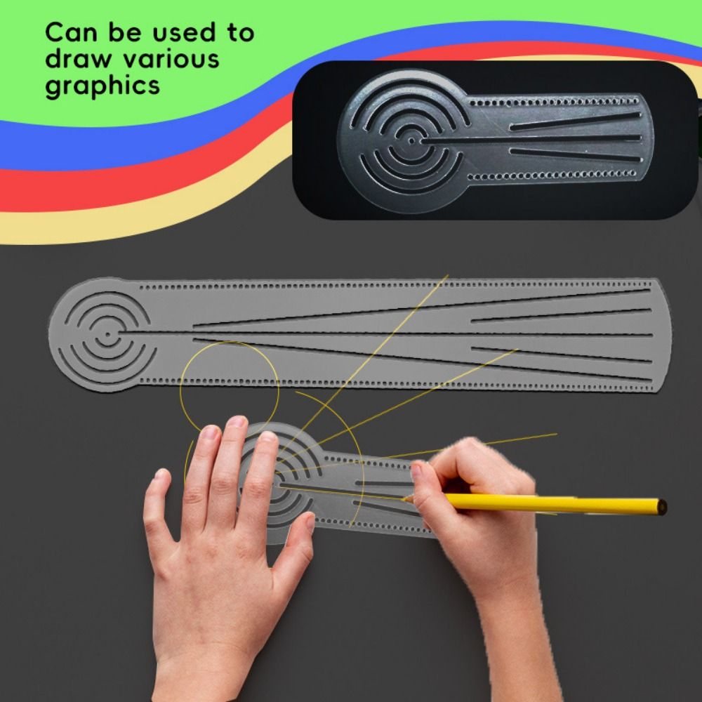 Plantilla de Dibujo de Mandala - Ruler Set Transparent reseña y precio
