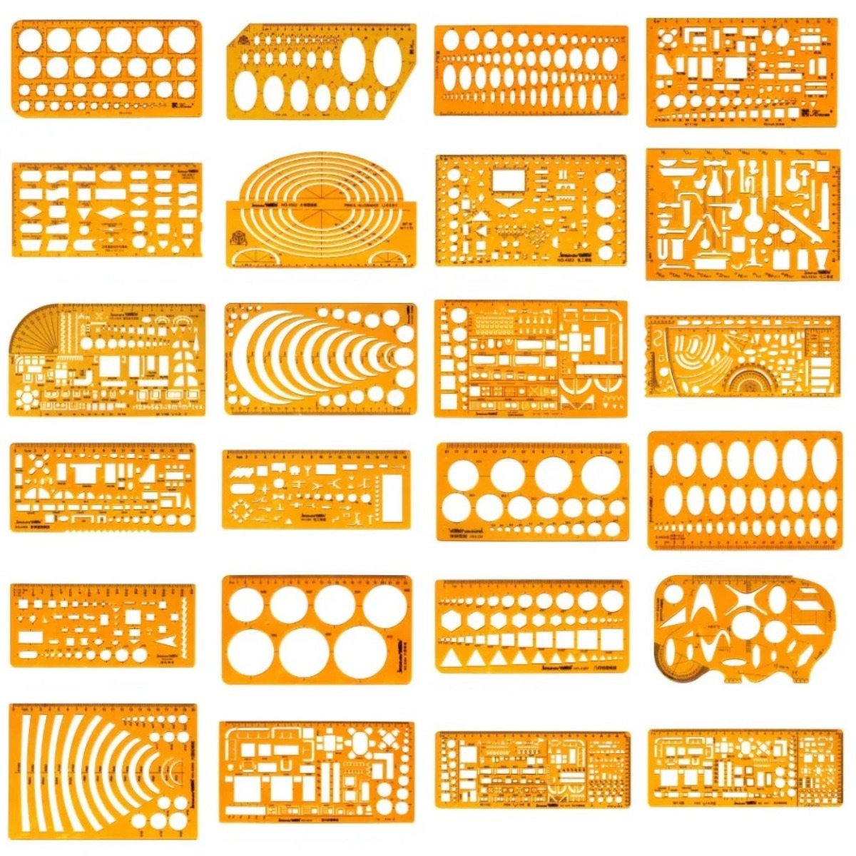 Juego de plantillas de dibujo  - Ruler Set Transparent reseña y precio