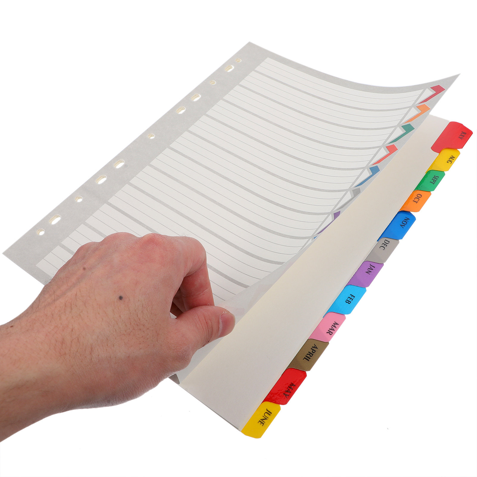 12 Hojas de Divisores para Enc - Index Tab Divider reseña y precio