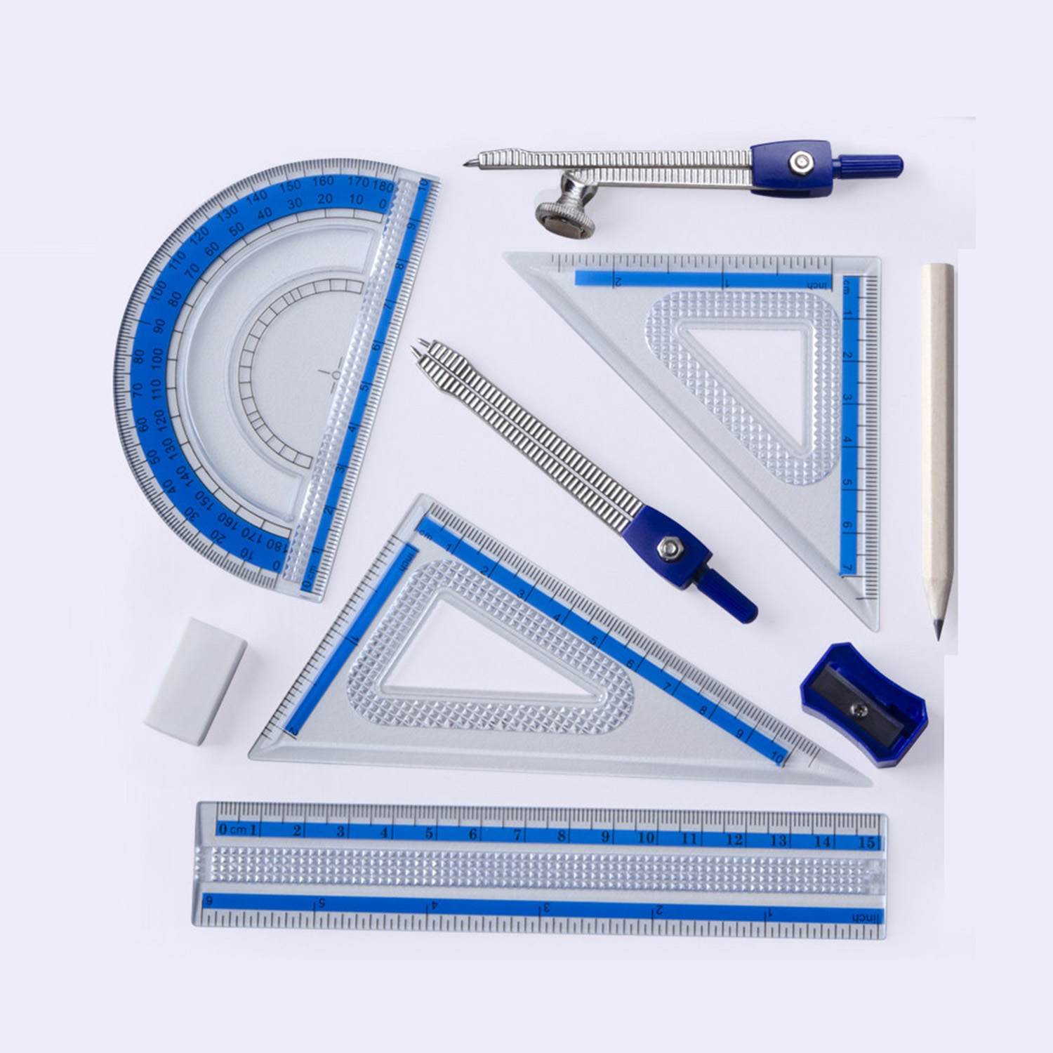 Juego de geometría de 10 pieza - Compass Geometry Set reseña y precio