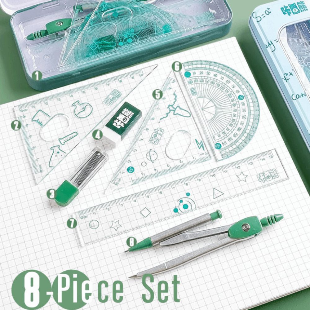 Juego de geometría matemática  - Compass Geometry Set reseña y precio