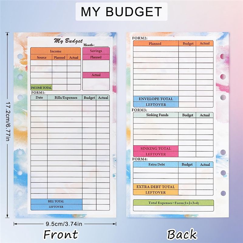 Recambio de Planificador de Pr - Planner Weekly Budget reseña y precio
