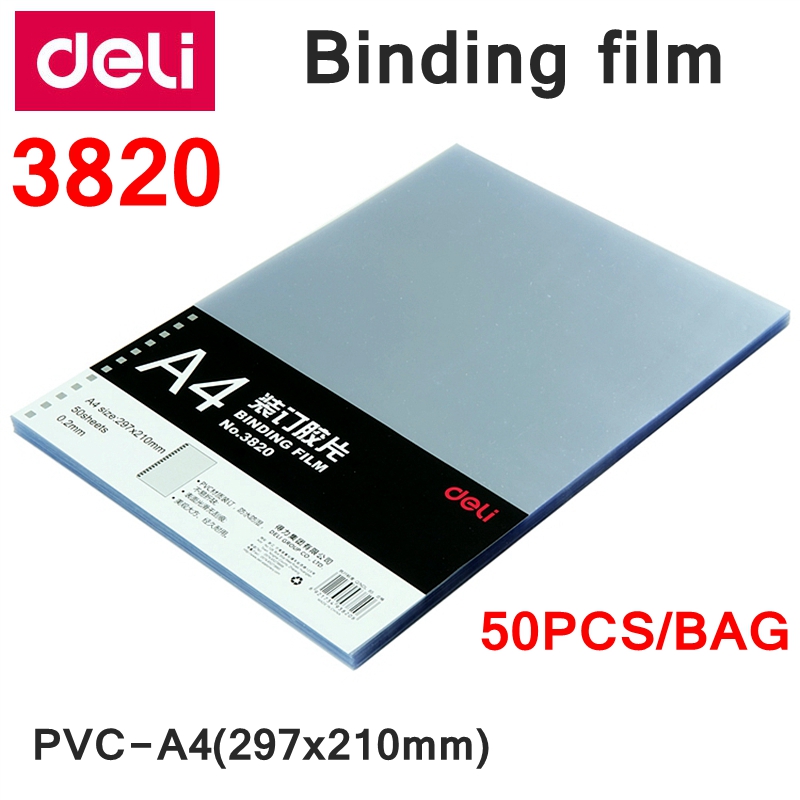 50PCS Deli 3820 A4 Láminas de  - Binding Comb Plastic reseña y precio